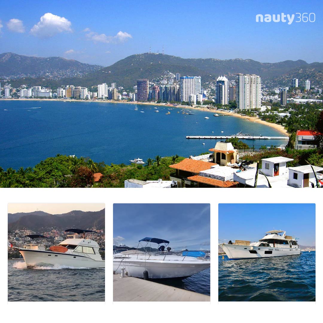 A stunning image capturing the essence of luxury yacht rentals in Acapulco, Mexico